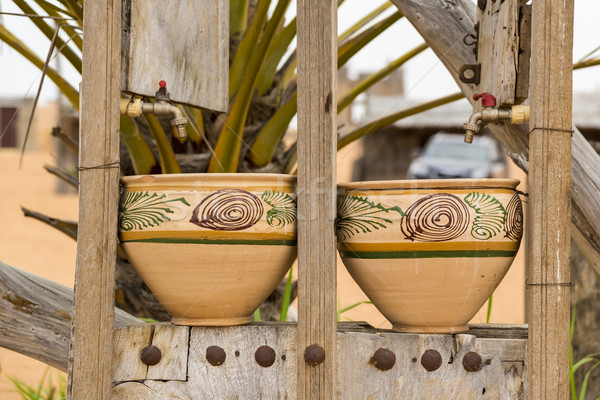 Two earthenware pots Stock photo © w20er