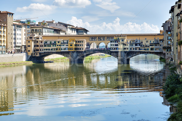 ストックフォト: フィレンツェ · 画像 · 川 · イタリア · 秋