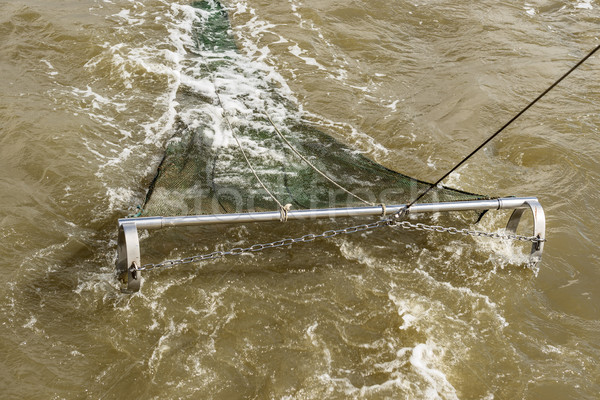Visnet actie afbeelding noorden zee water Stockfoto © w20er