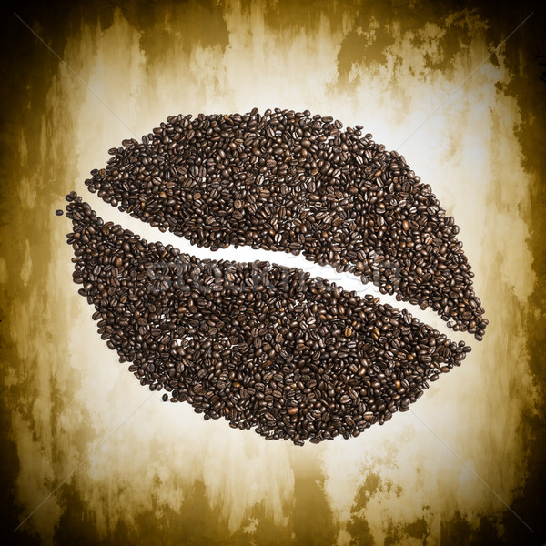 Grão de café imagem grãos de café comida beber energia Foto stock © w20er