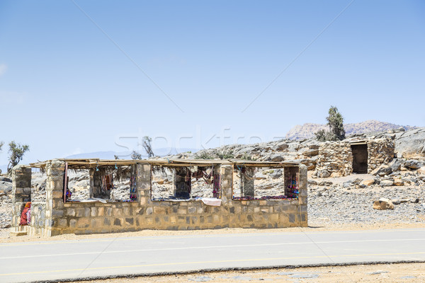 Bedouin kiosk Jebel Shams Stock photo © w20er