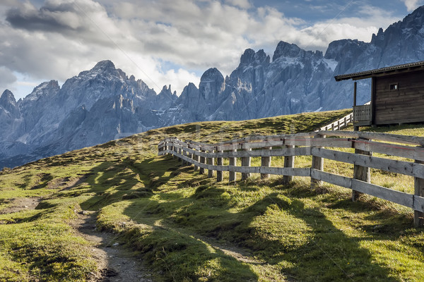Evening scenery South Tirol Stock photo © w20er