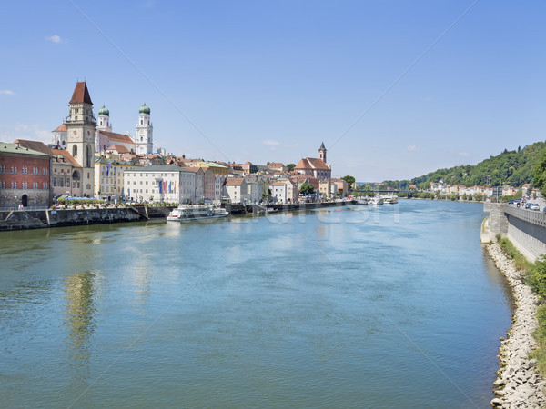 Stockfoto: Duitsland · rivier · donau · zomer · water