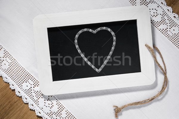  heart slate blackboard Stock photo © w20er