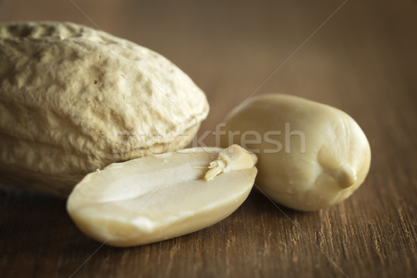 Maní mesa mesa de madera alimentos salud espacio Foto stock © w20er