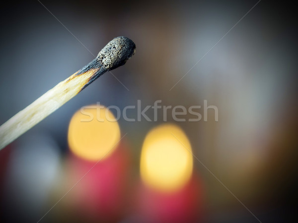 Ausgestorben Spiel Bild Kerzen Hand Feuer Stock foto © w20er