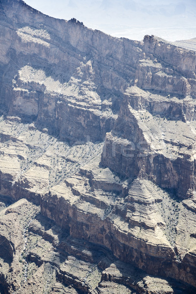 Rock walls Jebel Shams Stock photo © w20er