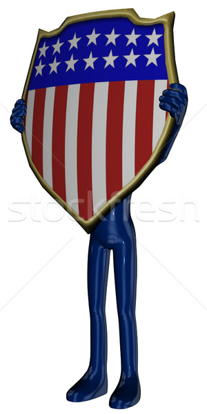 Michael with USA sign Stock photo © Wampa