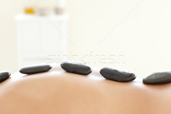 Caucasian woman lying on a massage table Stock photo © wavebreak_media