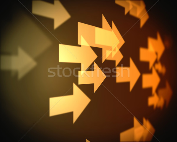 множественный оранжевый Стрелки право аннотация свет Сток-фото © wavebreak_media