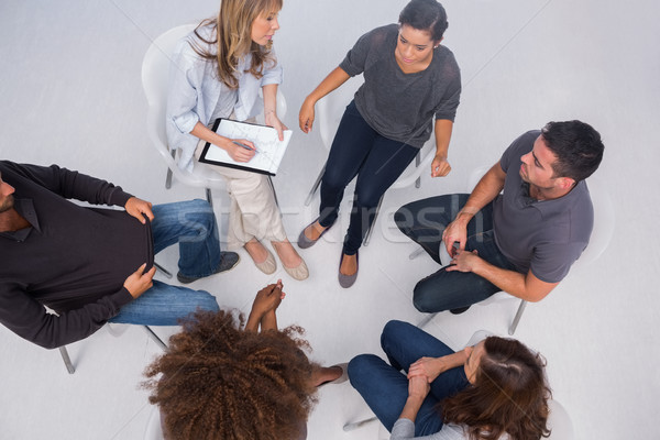 Patients listening to each other in group session Stock photo © wavebreak_media