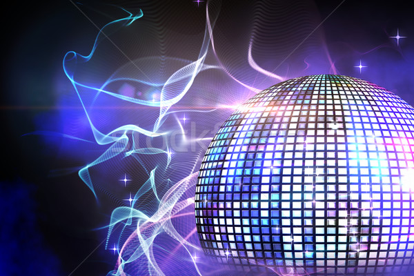 Digitaal gegenereerde disco ball zwarte partij digitale Stockfoto © wavebreak_media