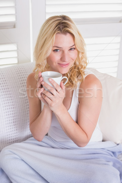 Блондинка обожает кофе с спермой