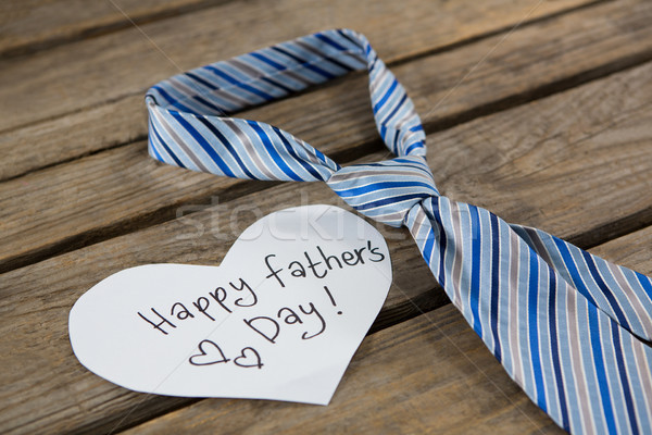 High angle view of necktie with fathers day message Stock photo © wavebreak_media