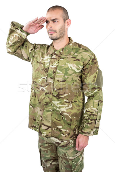 Soldat Business Mann Sicherheit Krieg Spaß Stock foto © wavebreak_media