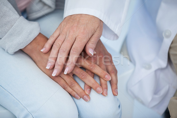 Close-up of female doctor consoling a patient Stock photo © wavebreak_media