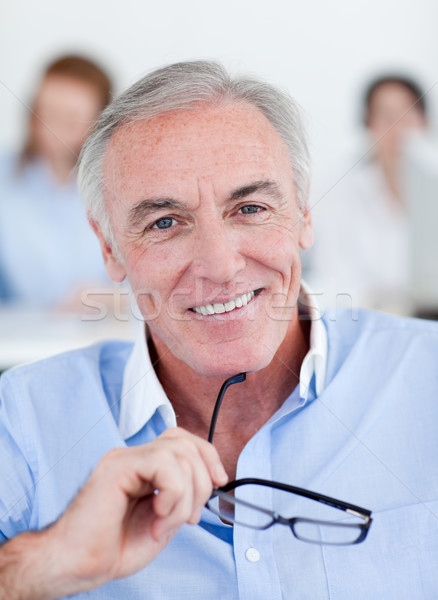 Senior empresário óculos sorridente câmera Foto stock © wavebreak_media