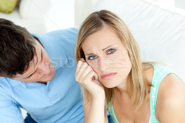 Sad couple having an argue in the living-room  Stock photo © wavebreak_media