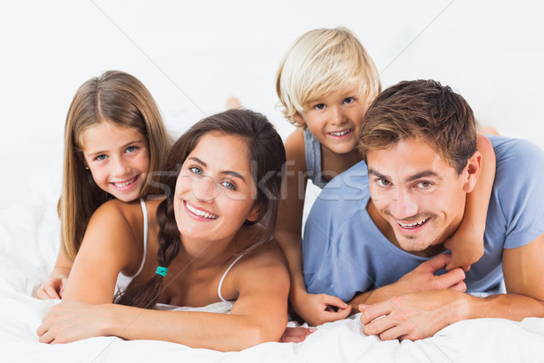 [[stock_photo]]: Parents · enfants · ferroutage · femme · amour · mère