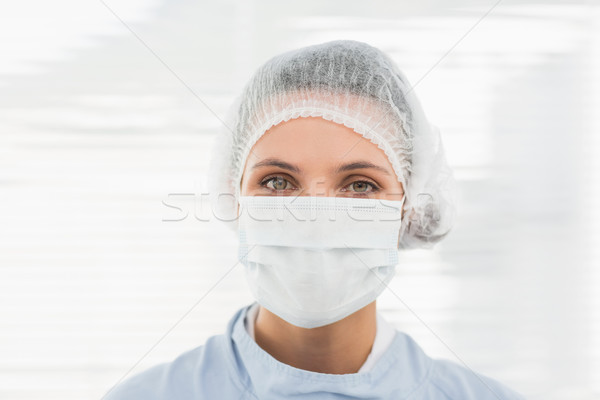 Zdjęcia stock: Kobiet · chirurg · chirurgiczny · cap · maska
