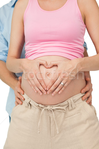 Expectant parents hugging Stock photo © wavebreak_media