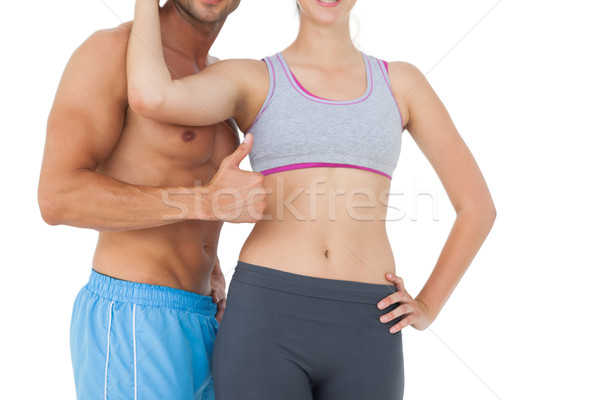 Mid section of a fit young couple Stock photo © wavebreak_media