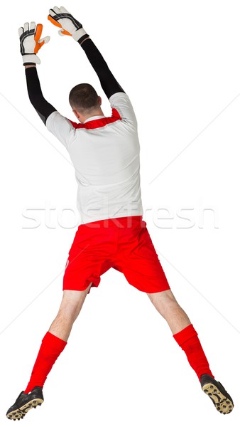 Fit goal keeper jumping up Stock photo © wavebreak_media