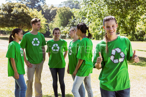 Environmental activist showing thumbs up Stock photo © wavebreak_media