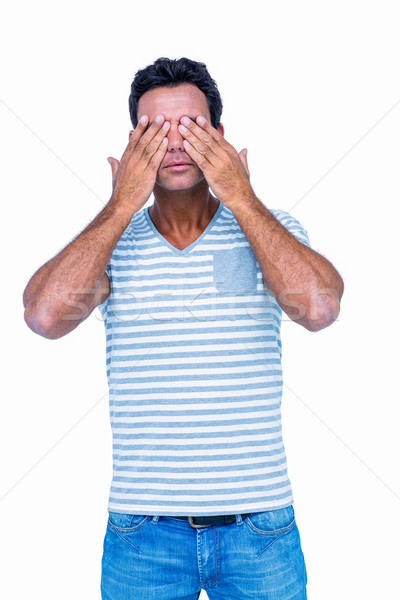 Man covering his eyes Stock photo © wavebreak_media