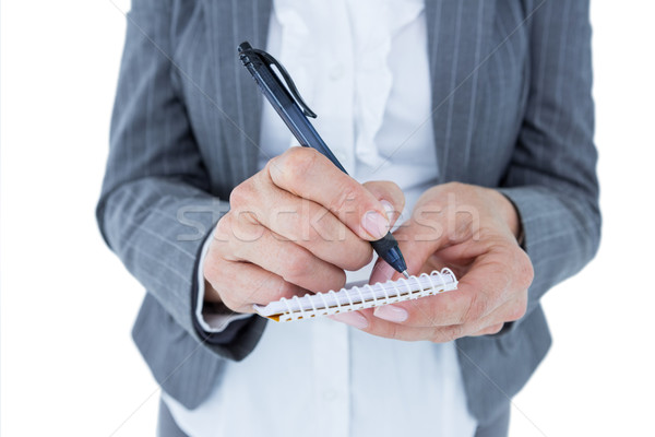 businesswoman holding notebook Stock photo © wavebreak_media