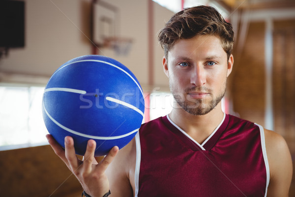 Stockfoto: Portret · speler · basketbal · permanente