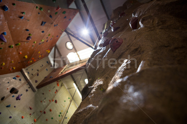 Low angle of wall with footholds Stock photo © wavebreak_media