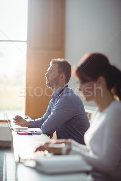 Maturité élèves prendre des notes classe femme éducation [[stock_photo]] © wavebreak_media