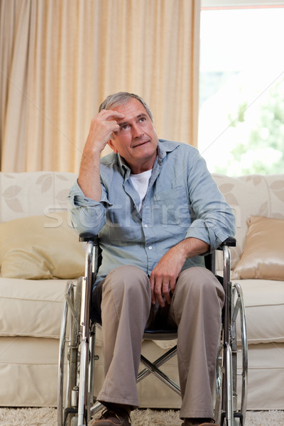 Senior man in his wheelchair Stock photo © wavebreak_media