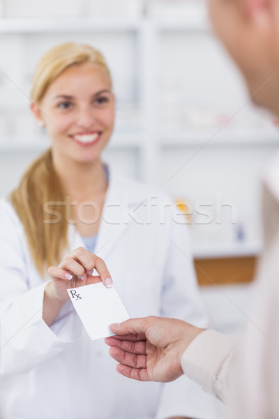 Pacient reteta farmacie medical spital Imagine de stoc © wavebreak_media