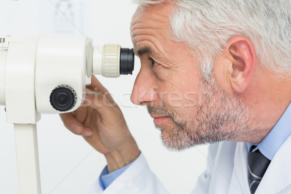 Close-up side view of a senior optician Stock photo © wavebreak_media