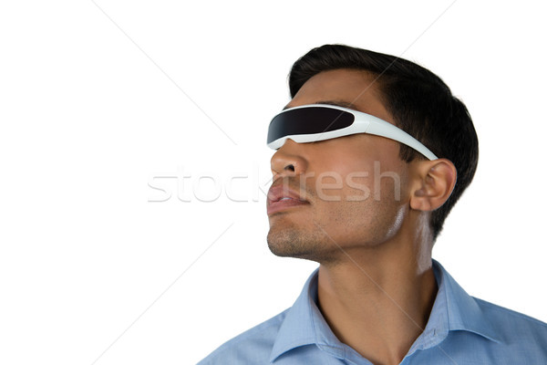 Close up of young businessman using smart glasses Stock photo © wavebreak_media