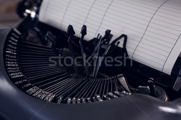 Jahrgang Schreibmaschine Papier drucken Stock foto © wavebreak_media
