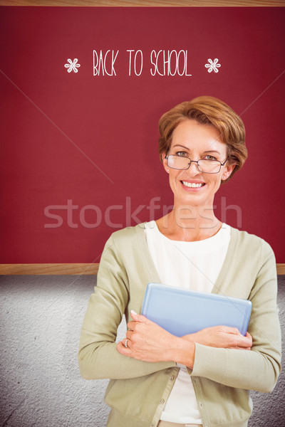 Back to school against red background Stock photo © wavebreak_media