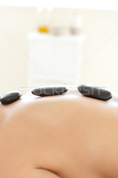 Caucasian woman lying on a massage table  Stock photo © wavebreak_media