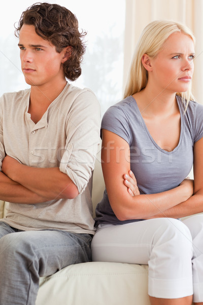 Couple after an argument with the arms crossed Stock photo © wavebreak_media