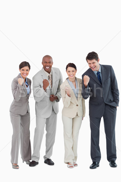 Agressif blanche heureux affaires équipe [[stock_photo]] © wavebreak_media