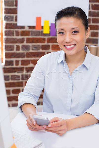 Sonriendo femenino ejecutivo oficina retrato Foto stock © wavebreak_media