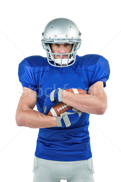 Portrait of sportsman holding ball Stock photo © wavebreak_media