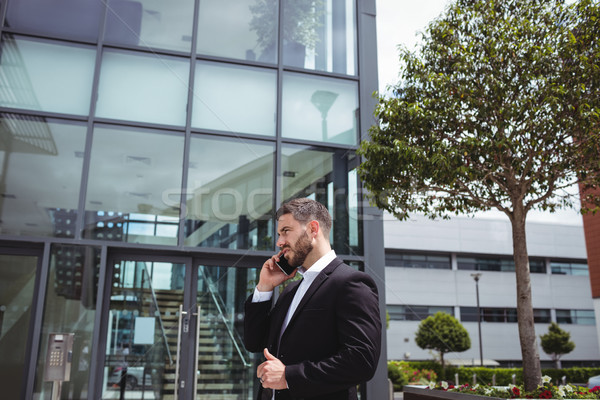 Businessman text messaging on mobile phone Stock photo © wavebreak_media