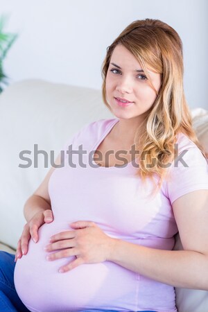 Red-haired woman using a blood glucose meter Stock photo © wavebreak_media