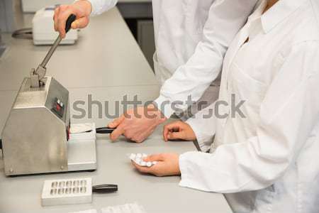 Foto stock: Médico · portapapeles · ancianos · dama