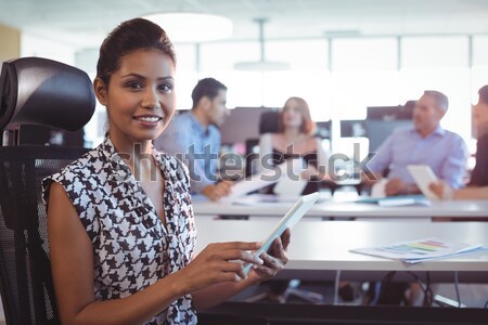 Stock photo: Student standing in computer room
