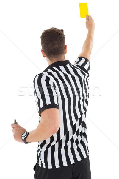 Stern referee showing yellow card Stock photo © wavebreak_media