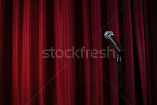 Microphone on stage in theatre Stock photo © wavebreak_media